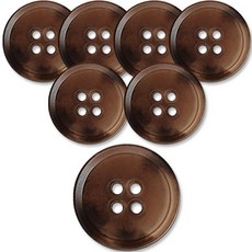 ButtonKing 高級霧面大衣針織外套鈕扣 21mm, 馬卡龍Tal米色, 7個