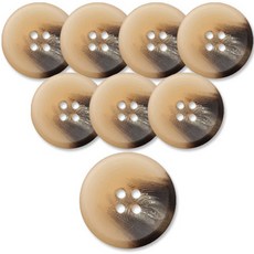 동대문단추왕 고급 무광 코트 가디건 단추 베이지 25mm, 플러스접시, 8개