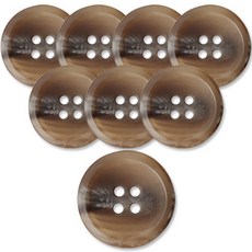 동대문단추왕 고급 무광 코트 가디건 단추 베이지 25mm, 각시봉 DBG, 8개