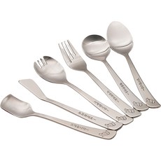 테이블아트 예절 스푼 포크 버터나이프 세트, 스텐304, 6종