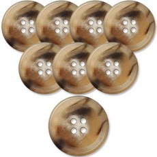 동대문단추왕 고급 무광 코트 가디건 단추 베이지 25mm, 잡스 BG, 8개