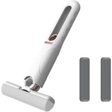 더자카 다용도 압축식 스펀지 물걸레 화이트 FREE + 펄프 + 펄프 리필 2p, 1세트