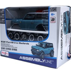 Maisto DIY組裝 Ford Bronco Badlands A51, 藍色, 1個