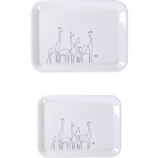 Maket Gamseong 居家咖啡館廚房方形托盤 小+中組合, 簡約藝術