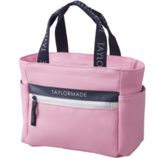 TaylorMade 圖案Logo圓形托特包, 粉色