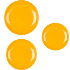 Maket Gamseong 復古彩色託盤3件組, 黃色