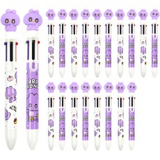 Pinkfoot Bborong卡通公仔6色原子筆 2款 各10支組, 混色, 1組