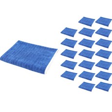 Clean Mate 超細纖維棋盤格手抹布 大, 藍色, 20個