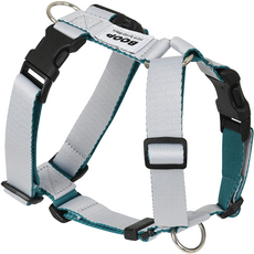 BOOP 狗狗H型胸背帶, 銀灰色