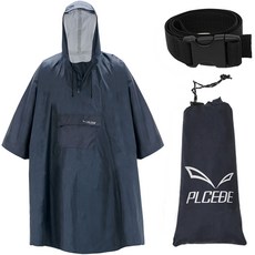 plcede 戶外斗篷雨衣, 海軍藍