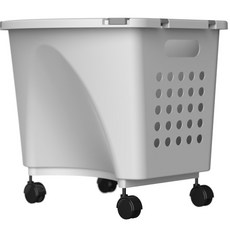 CS Living 現代風分層1層洗衣籃, 灰色