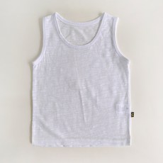 YEROOYENA 男童純棉基本款竹節圓領背心