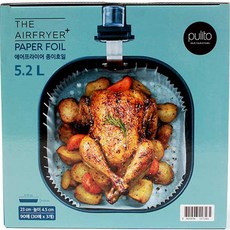 pulito 氣炸鍋吸油紙 5.2L 90張, 1個