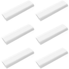 Mazing Choice 塑膠電線6孔壓條 6入, 白色