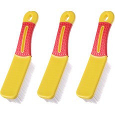 Rabbitdog 鞋子清潔細毛刷, 3個, 黃色