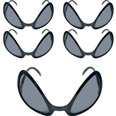 Party09 外星人眼鏡 派對太陽眼鏡, 黑色, 5個