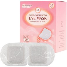 AVCA 幫助熟睡溫熱睡眠眼罩 無香型, 12入, 1個