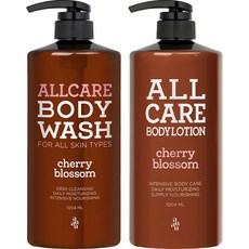 auau All Care沐浴乳 櫻花香 1004ml+身體乳 櫻花香 1004ml組, 1組