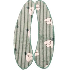 COCOMART 黏貼式冬季刷毛保暖防水馬桶坐墊 左右一組, 隨機出貨, 1套