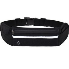 바디보 등산용 포켓 힙색 러닝 벨트, 블랙, 1개