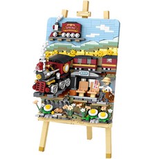 LoZ 奈米積木彈簧火車, 混合色, 1個