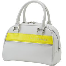 TaylorMade 女款金屬T圓形托特包, 白色