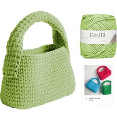 Yarna Emily 編織樂高包 DIY 材料包, 09 哈密瓜色, 1套