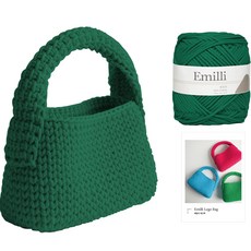 Yarna Emily 編織紗線 樂高包 DIY 套組, 20 森林綠, 1套