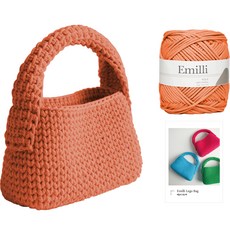 Yarna Emily 艾蜜莉編織線樂高包DIY材料包, 17 珊瑚色, 1套