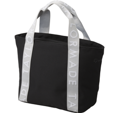 TaylorMade TM圖案Logo圓形托特包, 黑色+灰色