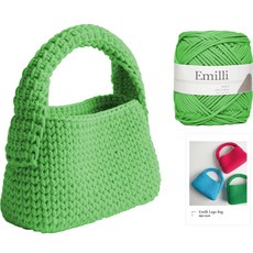 Yarna 編織手提包DIY套組, 28淺綠色, 1組