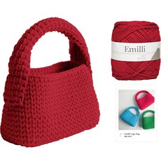 Yarna 愛蜜莉 編織線 樂高包 DIY 套組, 19 紅色, 1套