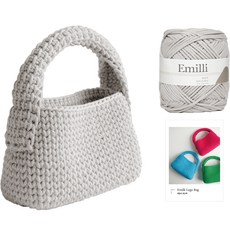 Yarna Emily 編織線 樂高包 DIY 套組, 12 淺灰色, 1套
