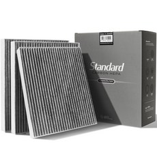 Filter for you 活性碳標準汽車空調濾網, 3個, CFUS002