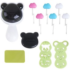 Inbloom 簡易飯糰製作熊貓 + Decopic Cloud 3 種 x 2p 套組, 混色, 1組