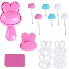 Inbloom 簡易飯糰製作兔子 + Decopic Cloud 3 種 x 2p 套組, 混色, 1組