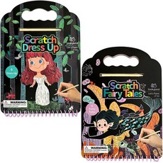 Tookyland 女童用刮刮畫紙 2款 x 6p 套組, 混色, 1個