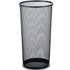 Market Plan Leaf 多用途圓形鐵網雨傘架, 黑色, 1個