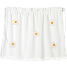 지앤와이 차량용 흡착 하얀 폼폼 햇빛가리개, 하얀꽃5, 1개