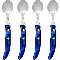 CLAUDE DOZORME Berlingot Laguiole 甜點匙 藍色, 4個, 甜點匙 4入
