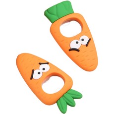 꼬까 可愛磁吸開瓶器 胡蘿蔔, 2個, 混色