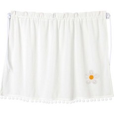 G&Y 車用吸附式白色毛球遮陽簾, 白色花朵1, 1個