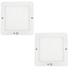 FOCUSi LED邊框方形感應燈 開關型 16W, 6500K 晝光色, 2個