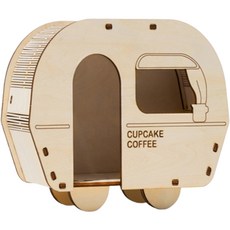 욜로라이프 햄스터 놀이터 하우스 커피카트, 1개