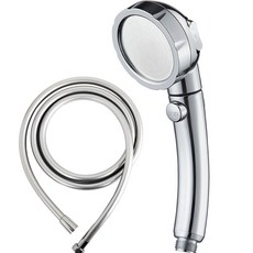 LIVINGiF 3段式開關強力節水蓮蓬頭+沐浴軟管 2m組, 混色, 1組