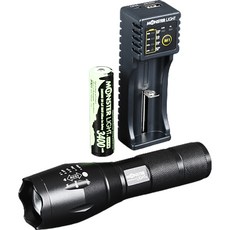 MONSTER LIGHT 變焦手電筒基本套組 ML2200FL, 混合顏色, 1套