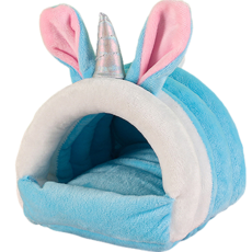 Petflow 圓滾滾舒適小動物藏身處 L, 藍色, 1個