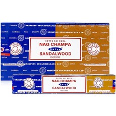 NAG CHAMPA KOREA 線香 12支, Sandalwood + Nag Champa 組合