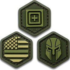 5.11 Tactical TGL Hex貼片 3種組, 綠色