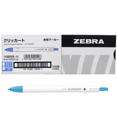 ZEBRA 斑馬牌 Click Art麥克筆 淺藍色 10支入, 1 種顏色, 1個